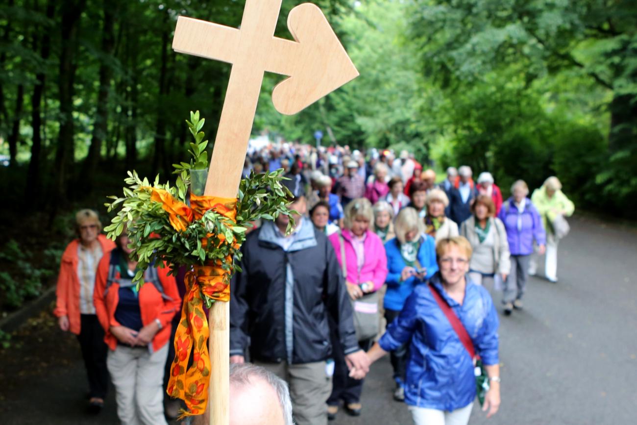 Heiligtumsfahrt Aachen - Pilgergruppe
