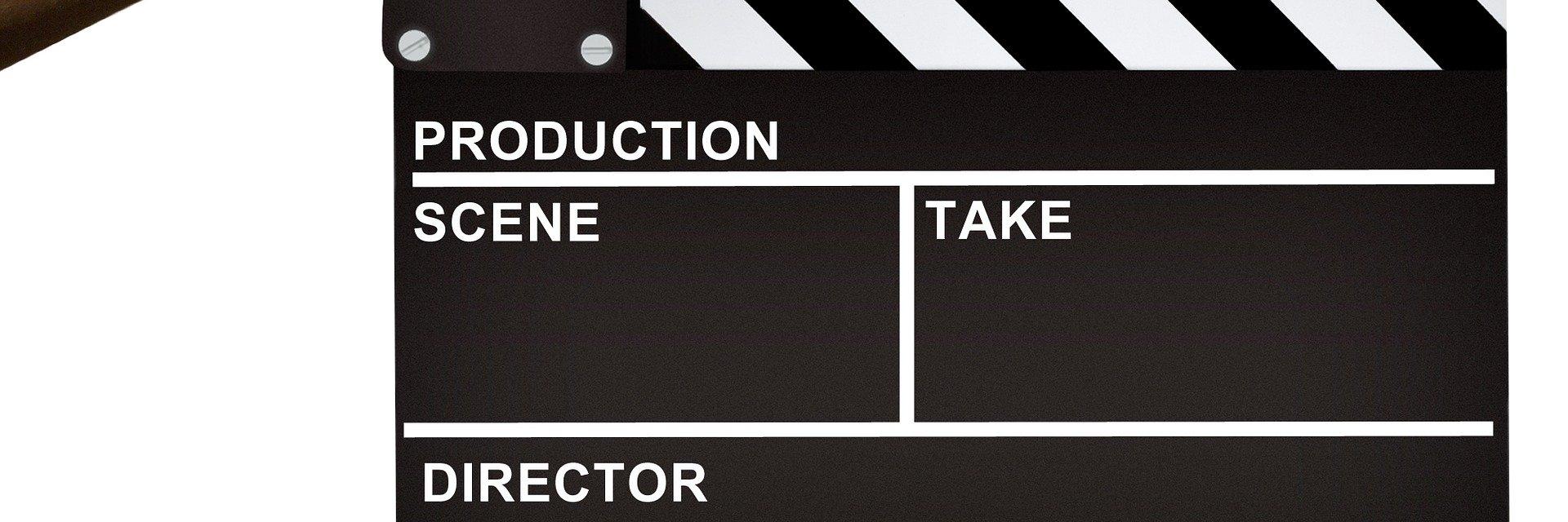 Filmklappe (c) Bild von Mediamodifier auf Pixabay