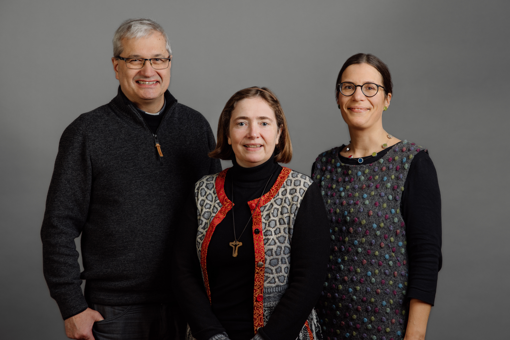 Regionalteams 2023 - 2027 - Regionalteam Aachen-Land, (v.l.) Regionalvikar Hannokarl Weishaupt, Erdmute Söndgen, Dr. Annette Jantzen