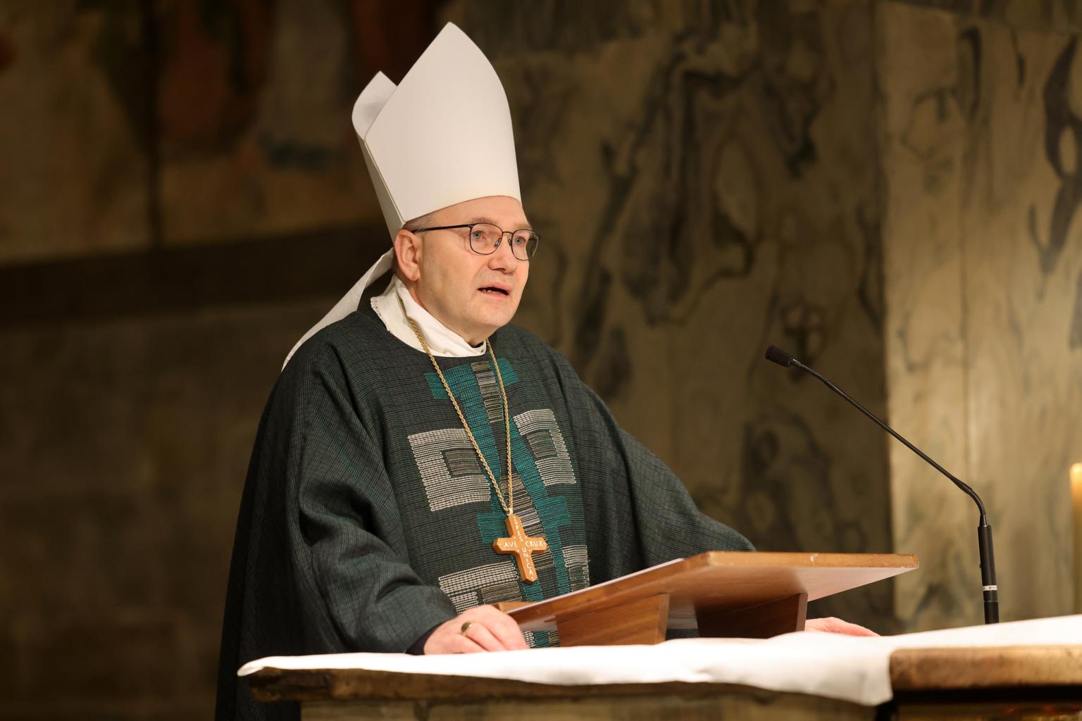 Requiem Papst em. Benedikt XVI. am 7. Januar 2023 - Bischof Dr. Helmut Dieser (c) Bistum Aachen - Andreas Steindl